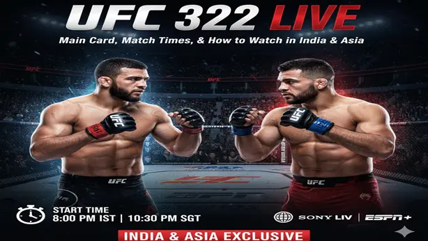 UFC 322 Live: Ultimate Championship Showdown- How to Watch in India & Asia